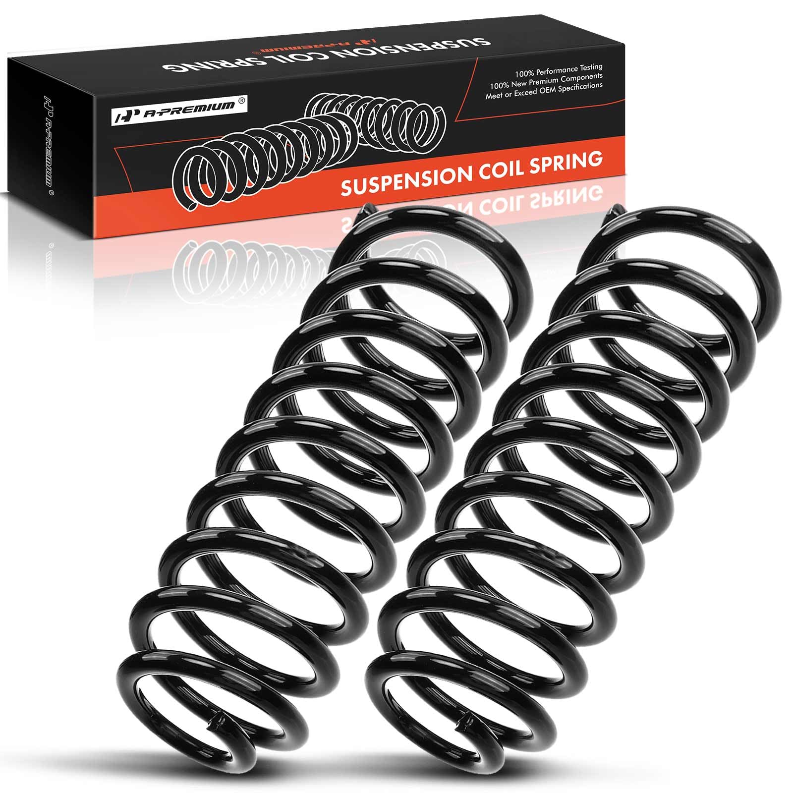 A-Premium 2Pcs Front Suspension Coil Spring Set Compatible with Chevrolet Camaro 1993-2002 & Pontiac Firebird 1993-2002, 3.4L 3.8L 5.7L, Driver and Passenger Side, Replace# 8970168572