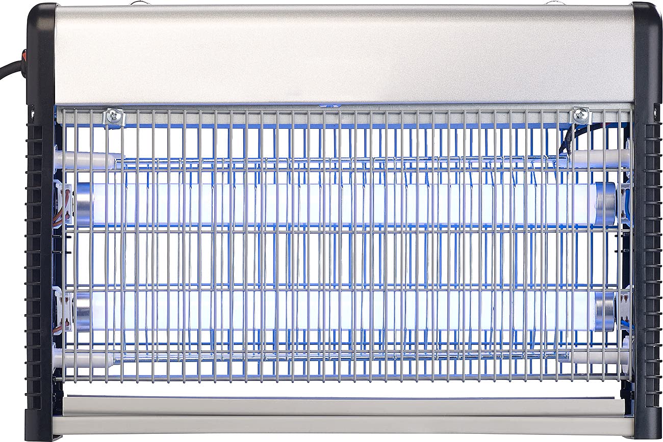 Lunartec Mückenlampe: UV-LED-Insektenvernichter mit austauschbarer T8-LED-Röhre, 14 Watt (Insektenvernichter elektrisch, Elektrischer Fliegenfänger, Kabel)