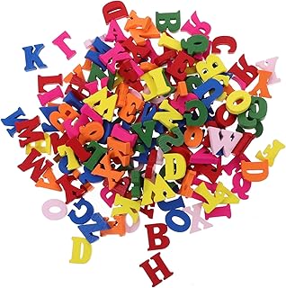 ERINGOGO 200 Piezas De Adornos De Letras del Alfabeto para Decoración De Pie Letras Decorativas para Charcutería Letras Decorativas Coloridas para Manualidades Letras con