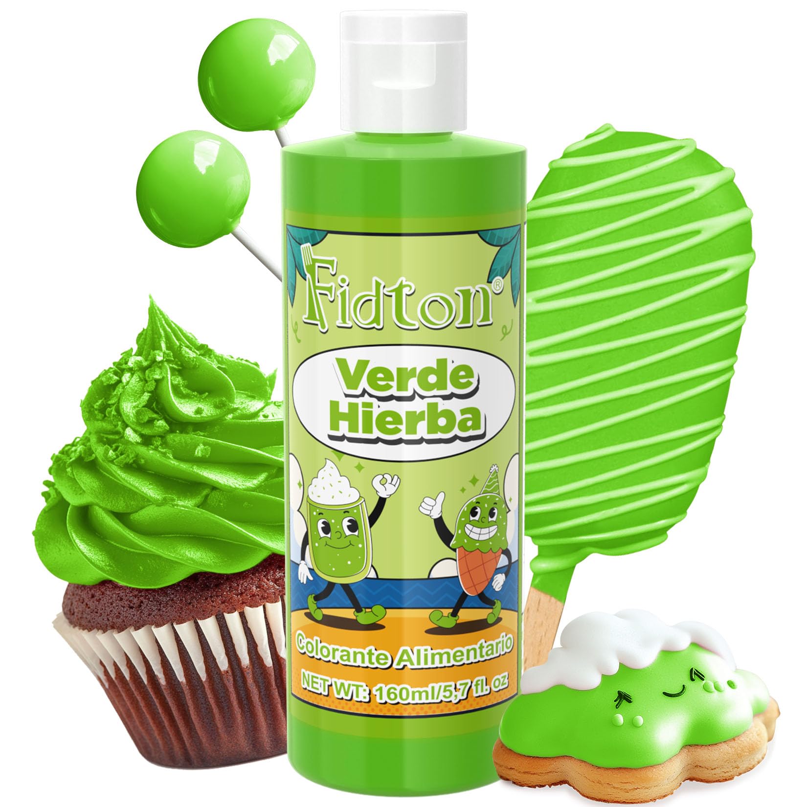 Colorante Alimentario 160ml - Gran Capacidad Colorantes Alimentarios Reposteria Altamente Concentrado para Decoración de Pasteles, Colorante Alimenticio para Fondant Colores, Macarrone, Donuts - Rojo — view 11
