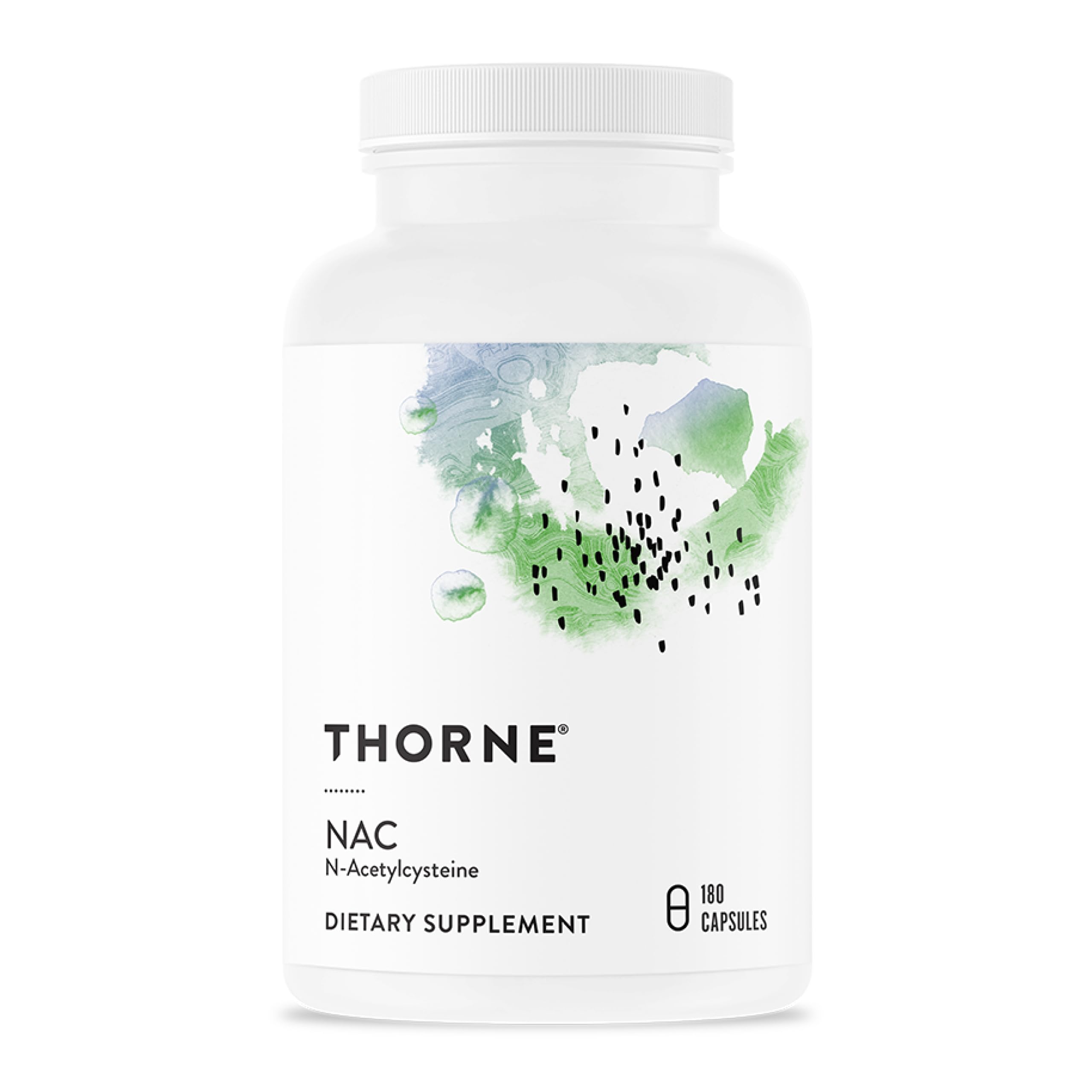 THORNE - NAC - N-Acetylcysteine - 500mg - Supports Respiratory Health & Immune Function - Promotes Liver & Kidney Detox* - Gluten, Dairy & Soy-Free - 90 Servings