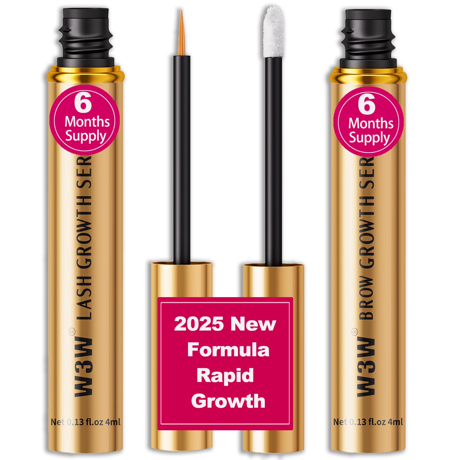 Lash Serum&Eyebrow Growth Serum Set,2025 Upgrade -Rapid Eyelash for Stronger,Eyebrow Growth Serum,Natural Ingredients (Upgraded Lash&Brow Serum Set)