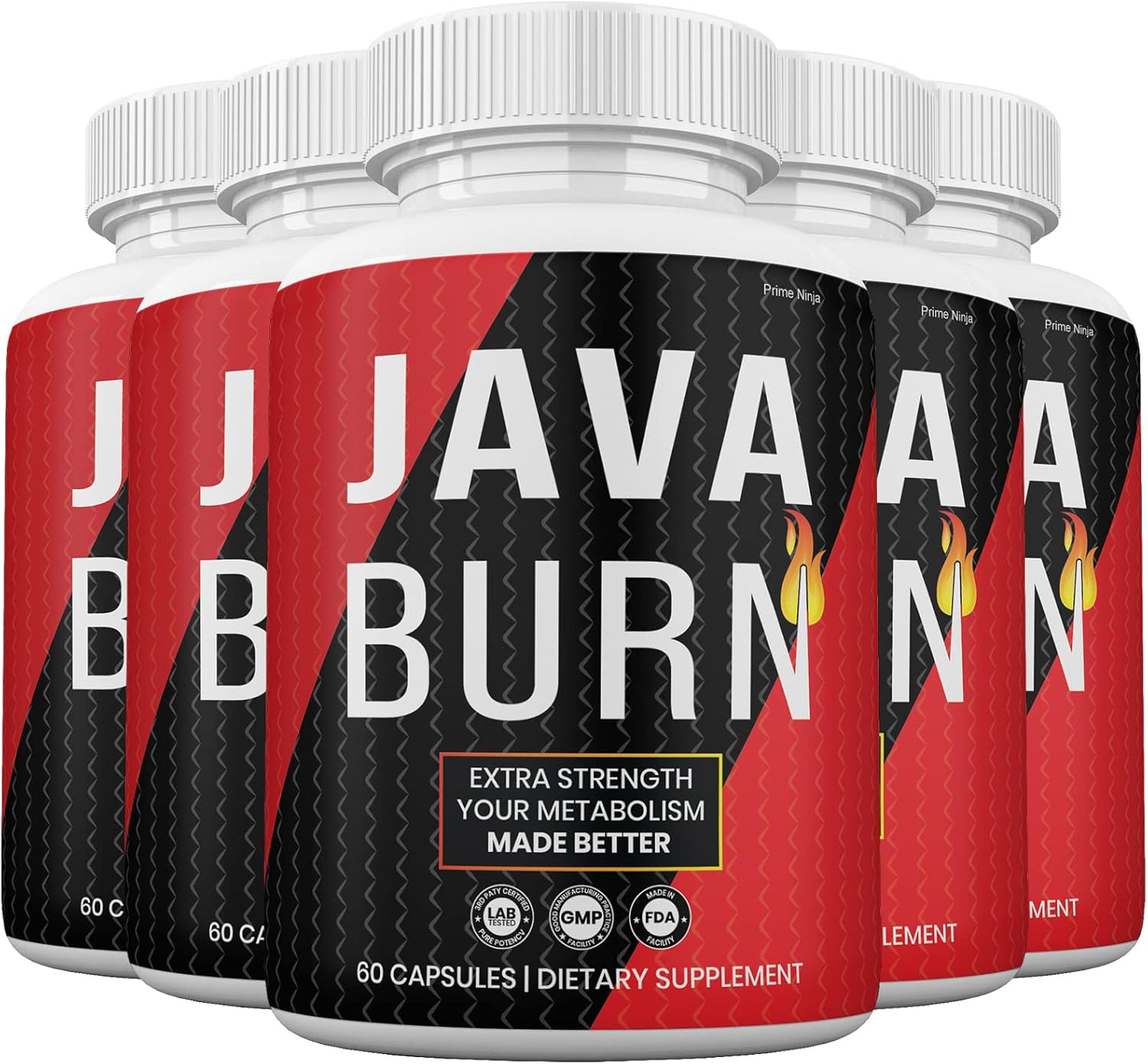 Prime Ninja (5 Pack) JavaBurn Powerful Formula, JavaBurn