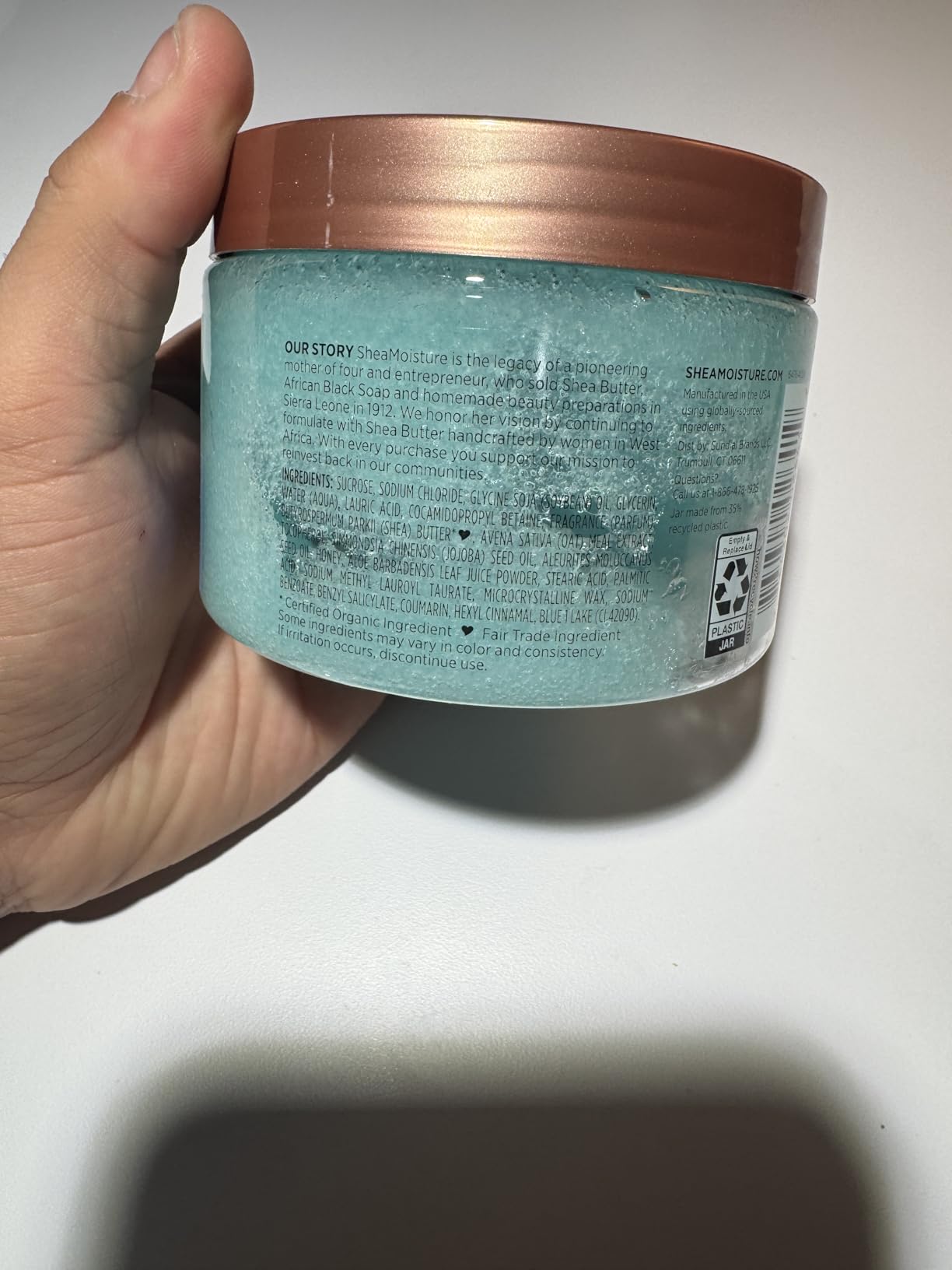 Unilever SheaMoisture Shea Sugar Body Scrub For Glowing Radiance Coconut Hibiscus Glowing Radiance Body Scrub With 24h Shea Moisture Nutrients 12 oz