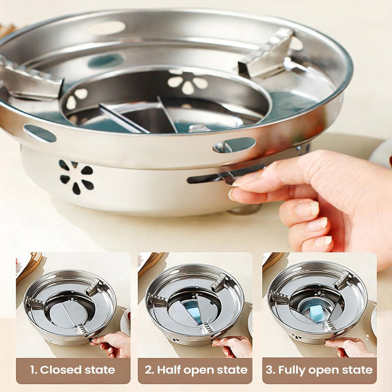 Utensilios De Cocina Para Camping Con Olla Y Utensilios De Acero Inoxidable