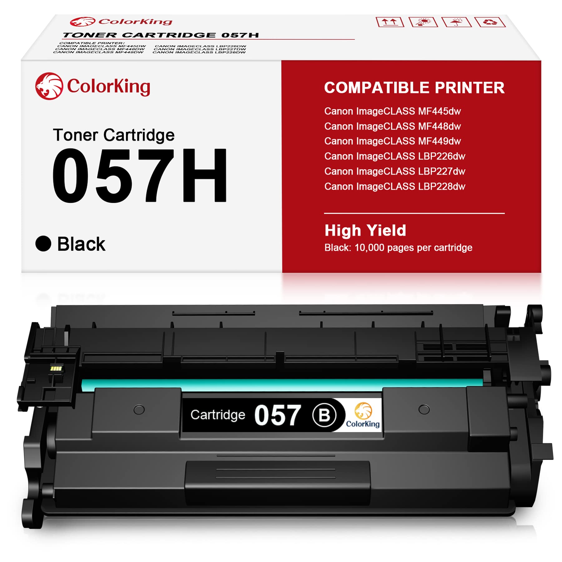 ColorKing Compatible Toner Cartridge Replacement for Canon 057H CRG-057H 057 for Canon imageCLASS MF