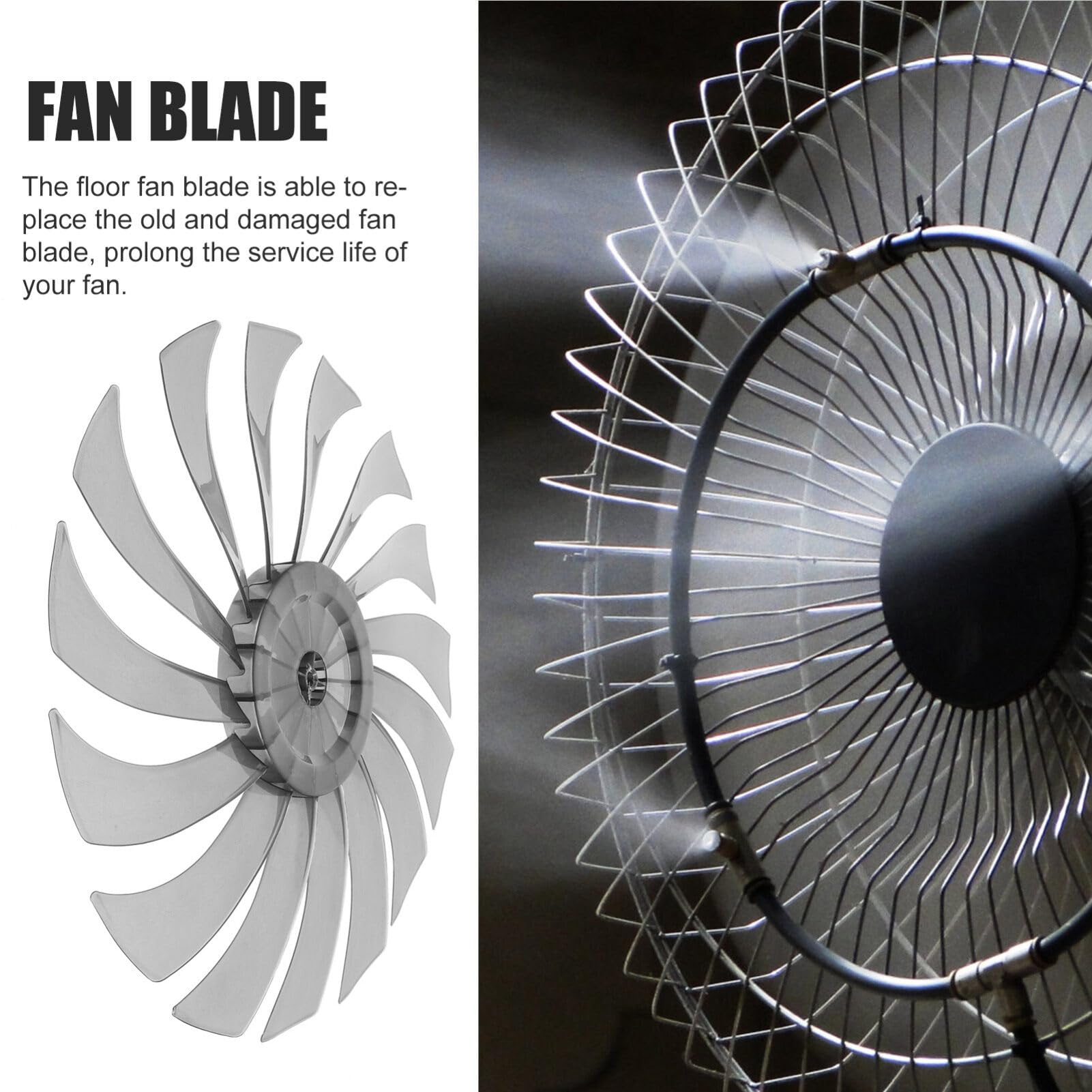Lüfterblatt 14 Zoll Ersatz - 3-Blatt Rotor Für Standventilator