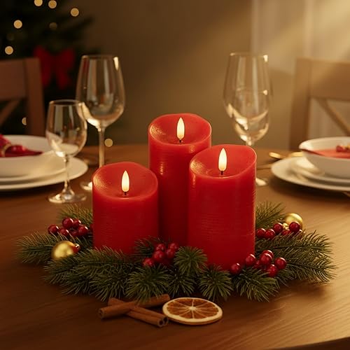 Miniatura 25 de Angelloong Velas parpadeantes de cristal transparente, sin llama, funcionan con control remoto y baterías, velas LED con temporizador, románticas