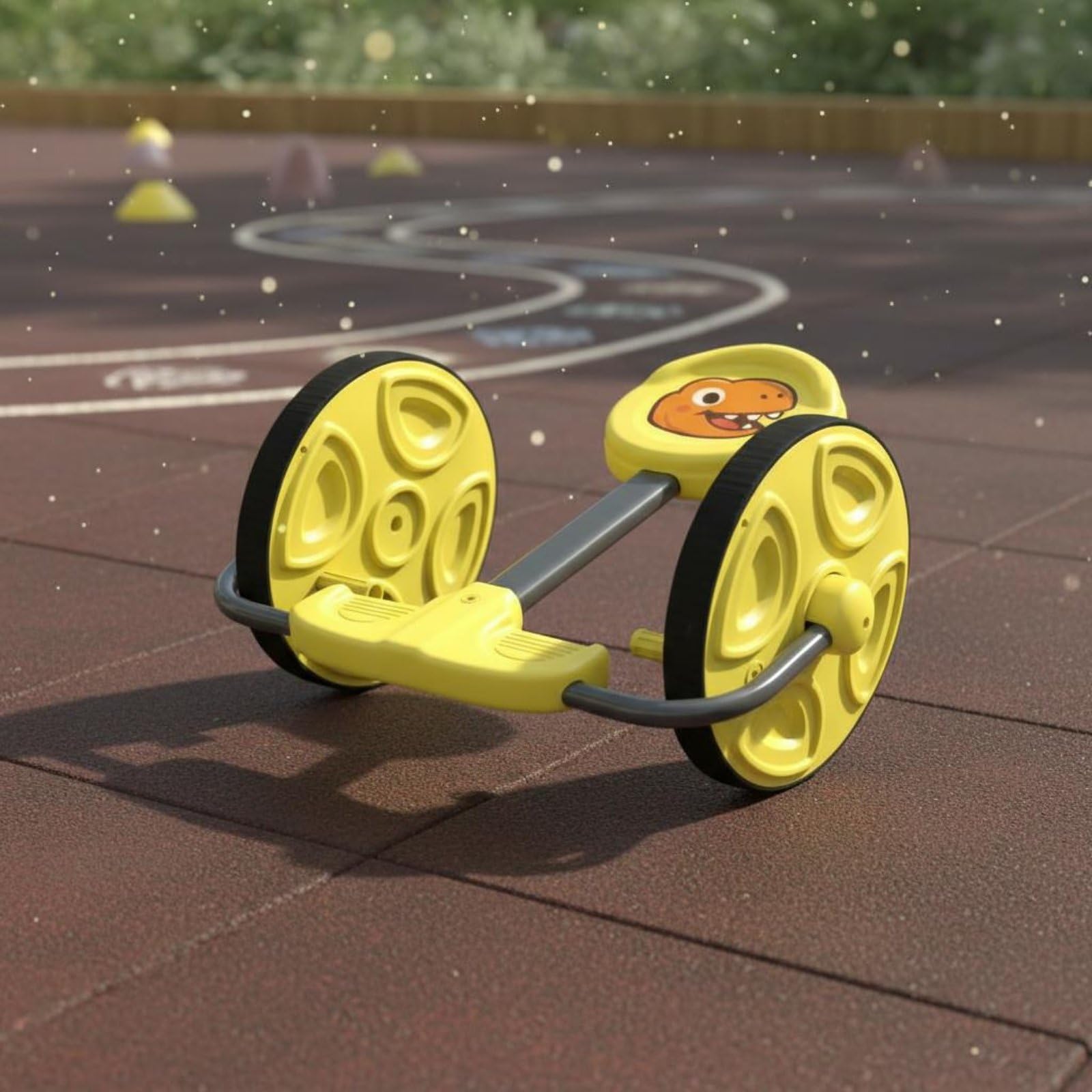 Kinder Gleichgewichts Dreirad Balance Tricycle Indoor Rad Spielfahrzeug mit Rutschfesten Trittflächen Und Kontrollierter Bewegung Fördert, Grün