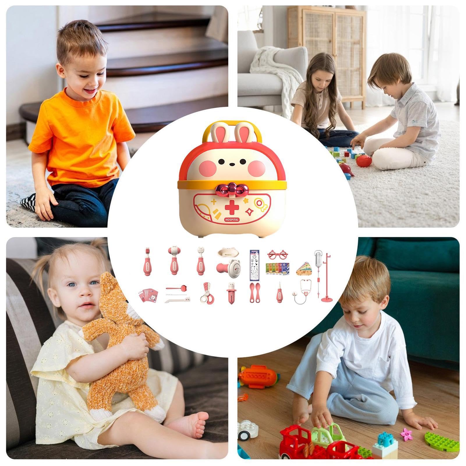 Kit da Dottore per Bambini Di Ruolo Educativo Realistico Con E Suoni