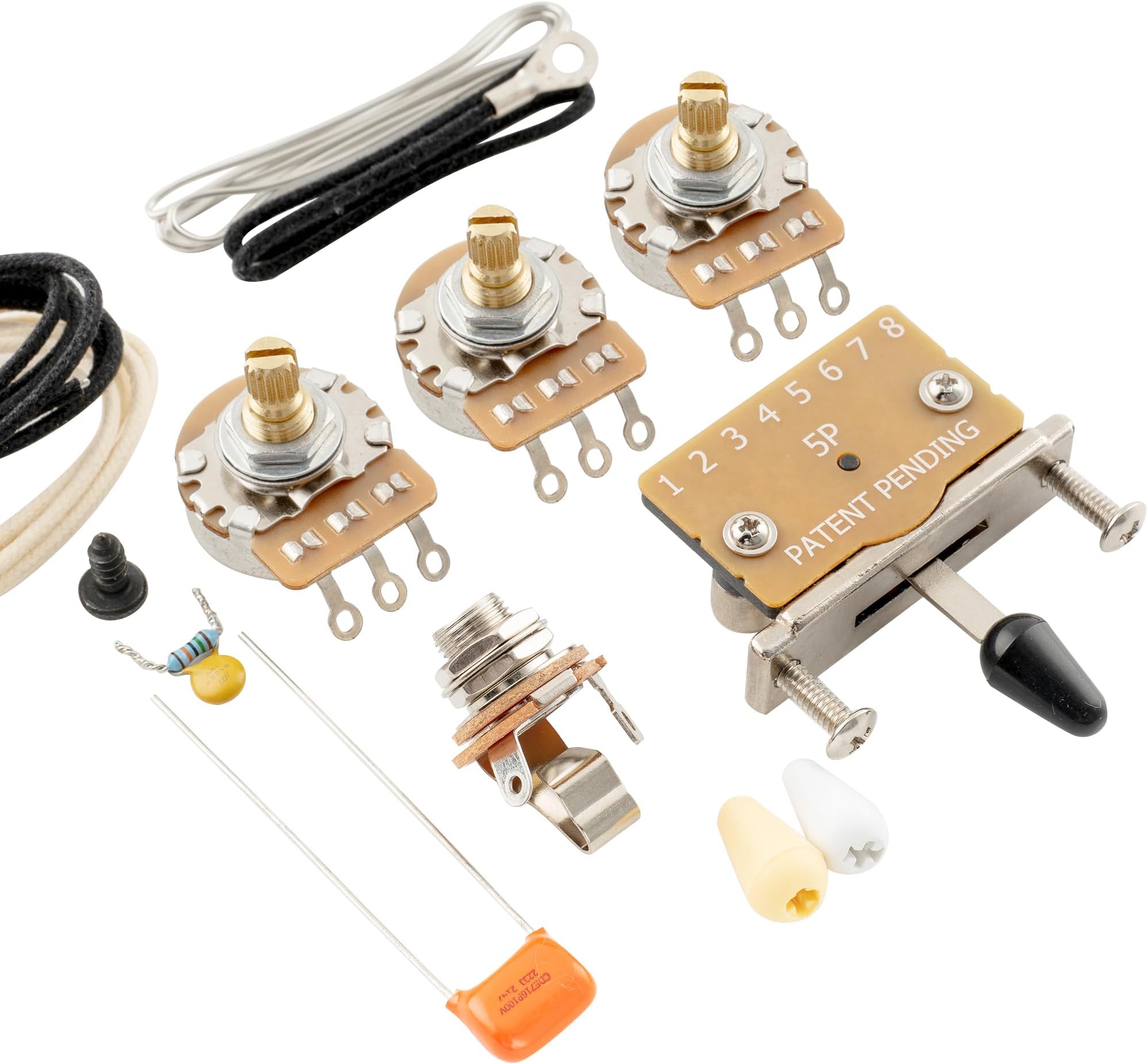 Musiclily Pro DIY ST-Style Electric Guitar Wiring Kit Upgrade ...