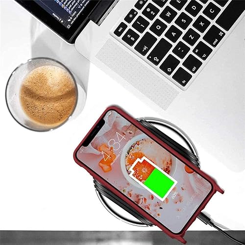 Miniatura 2 de CQUUKOI Funda cruzada para iPhone 15, con correa para el hombro, funda de silicona suave con cordón ajustable, lindo protector de carga inalámbrica