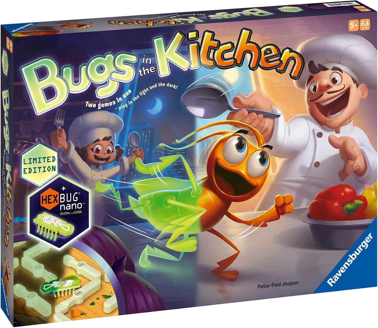 Ravensburger - Insectes qui brillent dans le noir dans la cuisine - Jeu de société pour enfants à partir de 6 ans - Jeu pour 2 à 4 joueurs - Édition spéciale