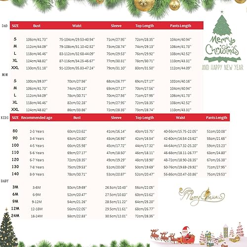 Miniatura 2 de Pijamas de Navidad a juego para la familia, pijamas clásicos de Navidad a cuadros rojos, divertidos pijamas lindos conjuntos de ropa de dormir