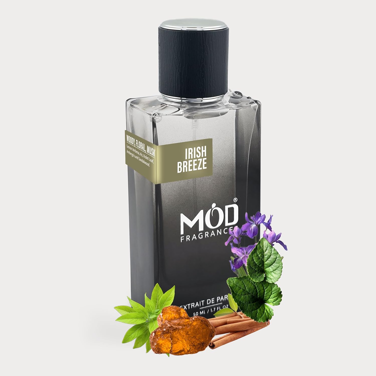Irish Breeze Perfume For Men - Inspired By Green Irish Tweed Designer Perfume Long Lasting Woody Floral Musk Fragrance Extrait De Parfum 50ml