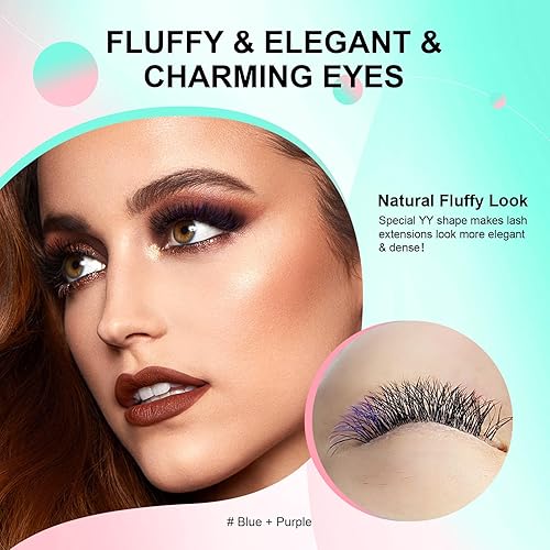 Miniatura 82 de NAGARAKU YY Extensiones de Pestañas de Alta Capacidad 54 Filas 0.07 D Rizado 7-15mm Longitud Mixta Suministros Y Pestaña 4D Volumen Ruso Cruzado YY