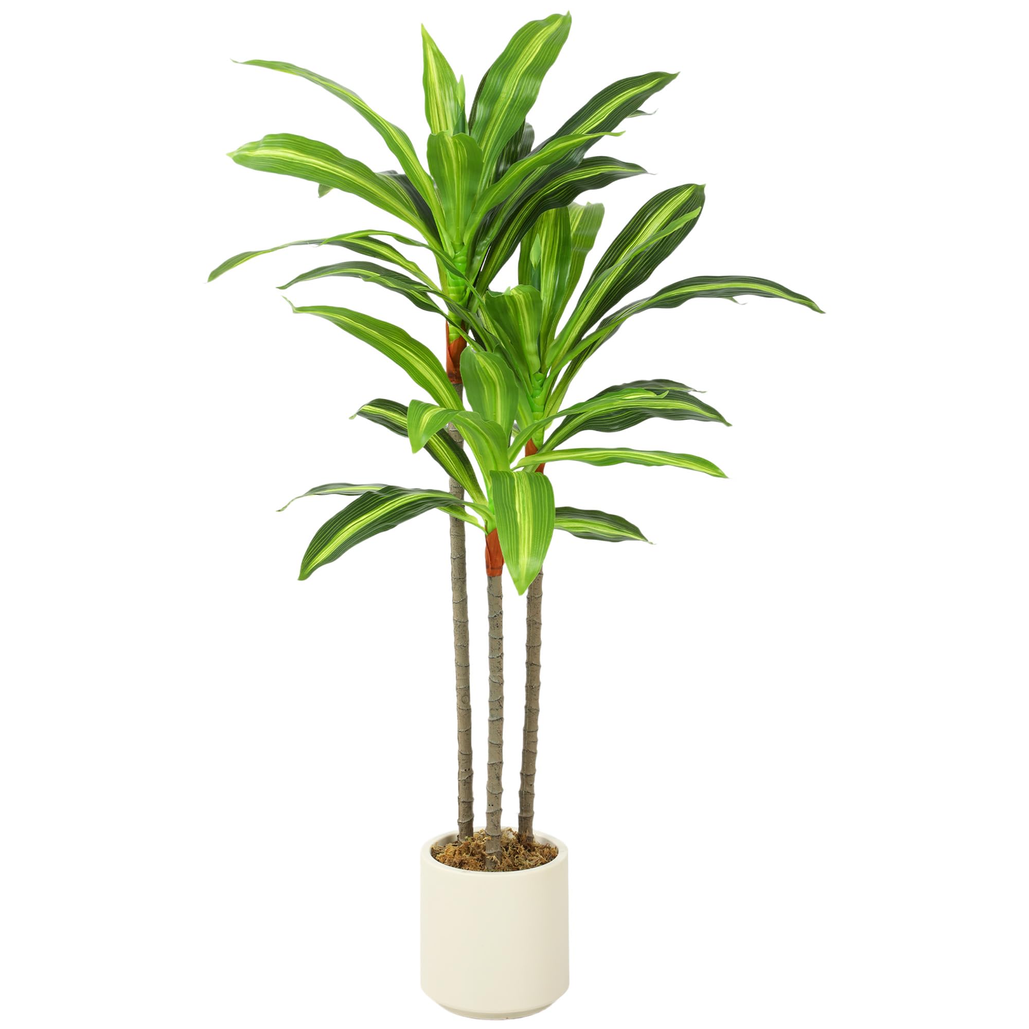 HOMCOM 90cm Artificial Dracaena Tree Bendable Trunks, Green