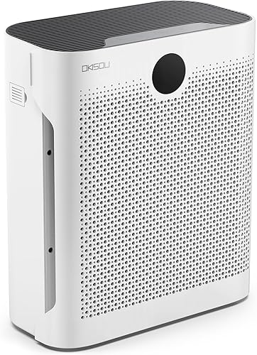 5 filtros Purificadores de aire para el hogar, habitación grande, 1490 pies cuadrados, sensor láser de pantalla digital PM2.5, modo ecológico de