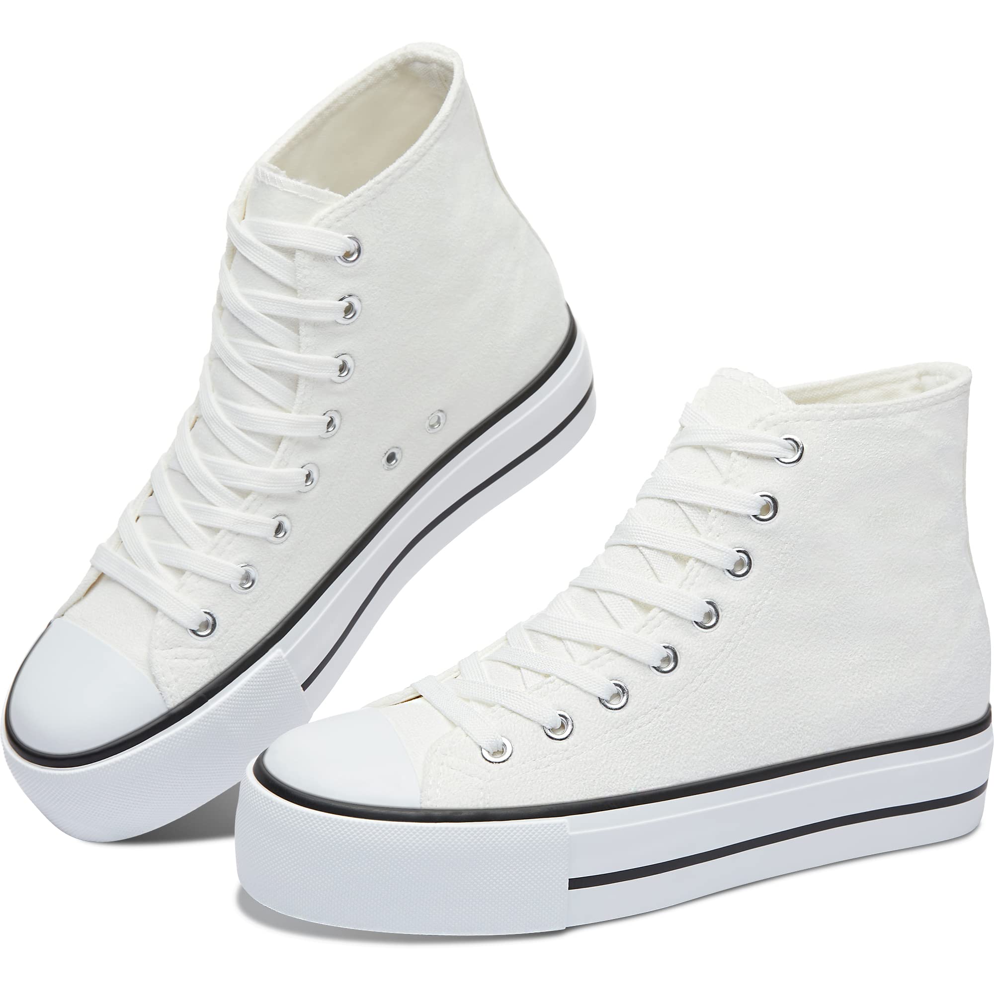 ALTOCIS High Top Glitter Sneakers Mid Top Platform Sparkly Sequin Shoes Women Cute Shiny Fashion Sneakers Bling Platform Walking Shoes