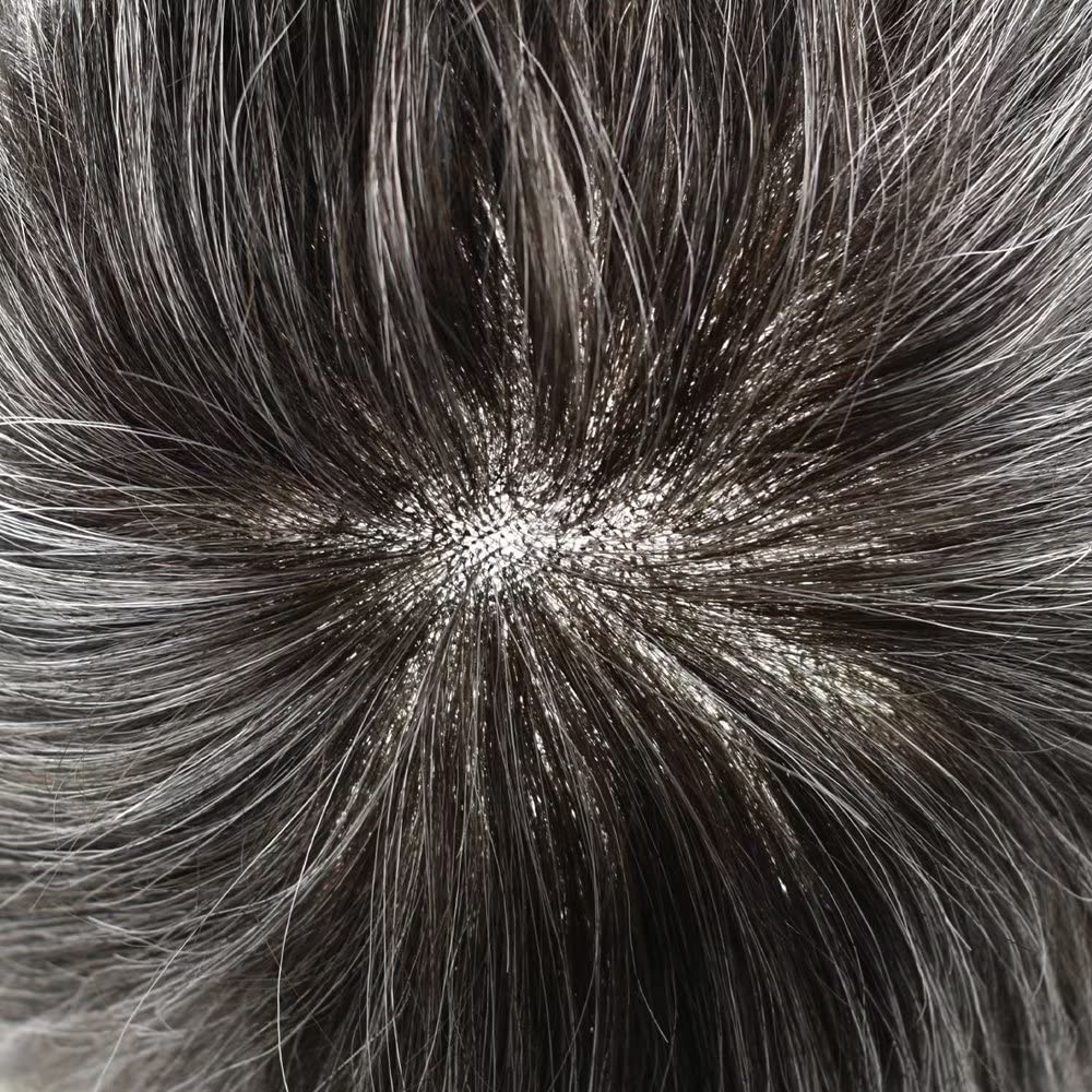 FACE MIRACLE Full French Lace Mens Toupee Human Hair Replacement Systems Toupee for Men All Lace Hairpieces for Man Natural Hairline Mens Wig 8 * 10,220#