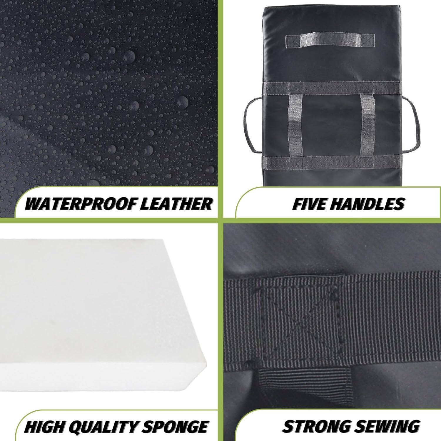 Boxing Pads Kicking Shields - Professional Blocking Training Pads for Martial Arts Muay Thai MMA Karate & Kickboxing - High-Density Padding with 5 Handles for Coaches Adults & Youth