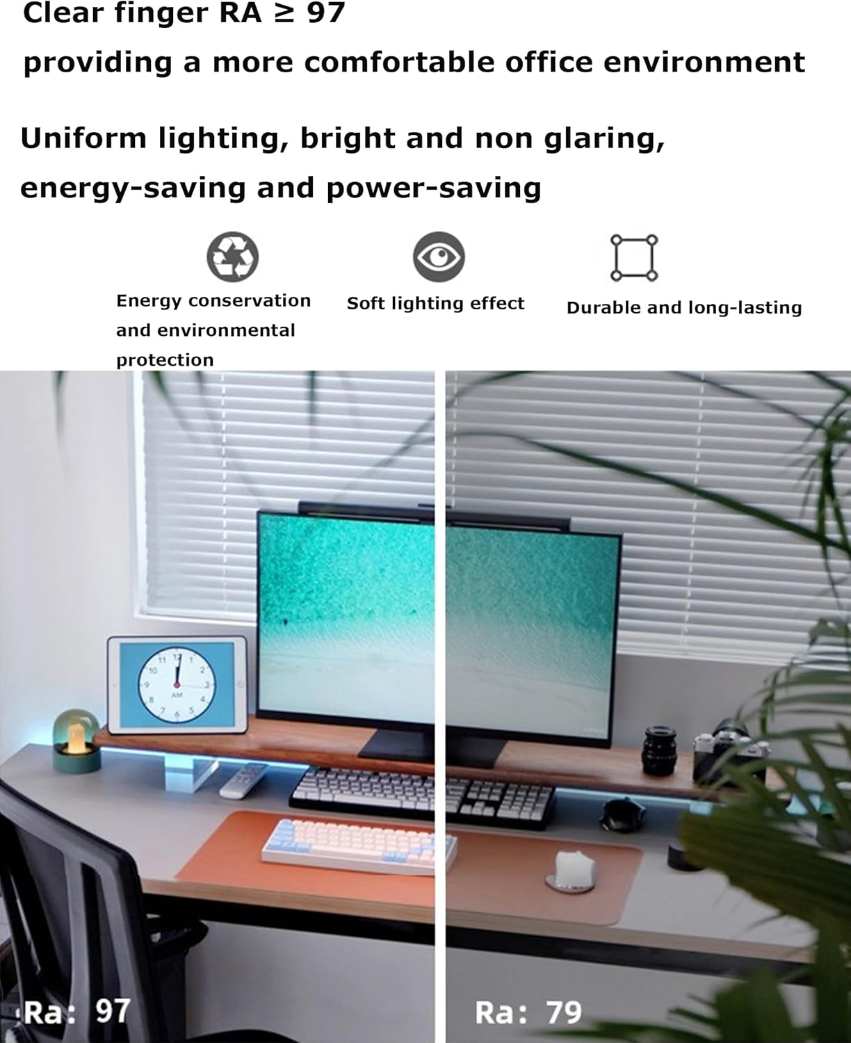 Led Light for Dinitable Remote Controlled Adjustable Hangingp Linear for Kitchen Island Office Modern Black (80Cm)