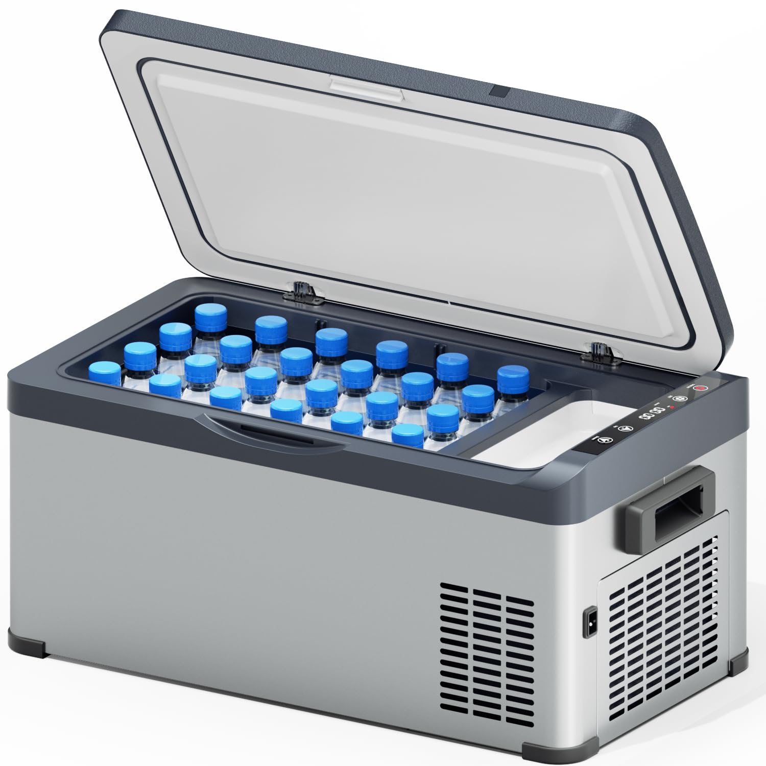 車載冷蔵庫 ポータブル冷蔵庫 急速冷凍 20L -22℃~20℃ 省エネ 2WAY電源対応 AC100V 静音 車載家庭両用 ポータブル 低電圧保護 取扱説明書付き