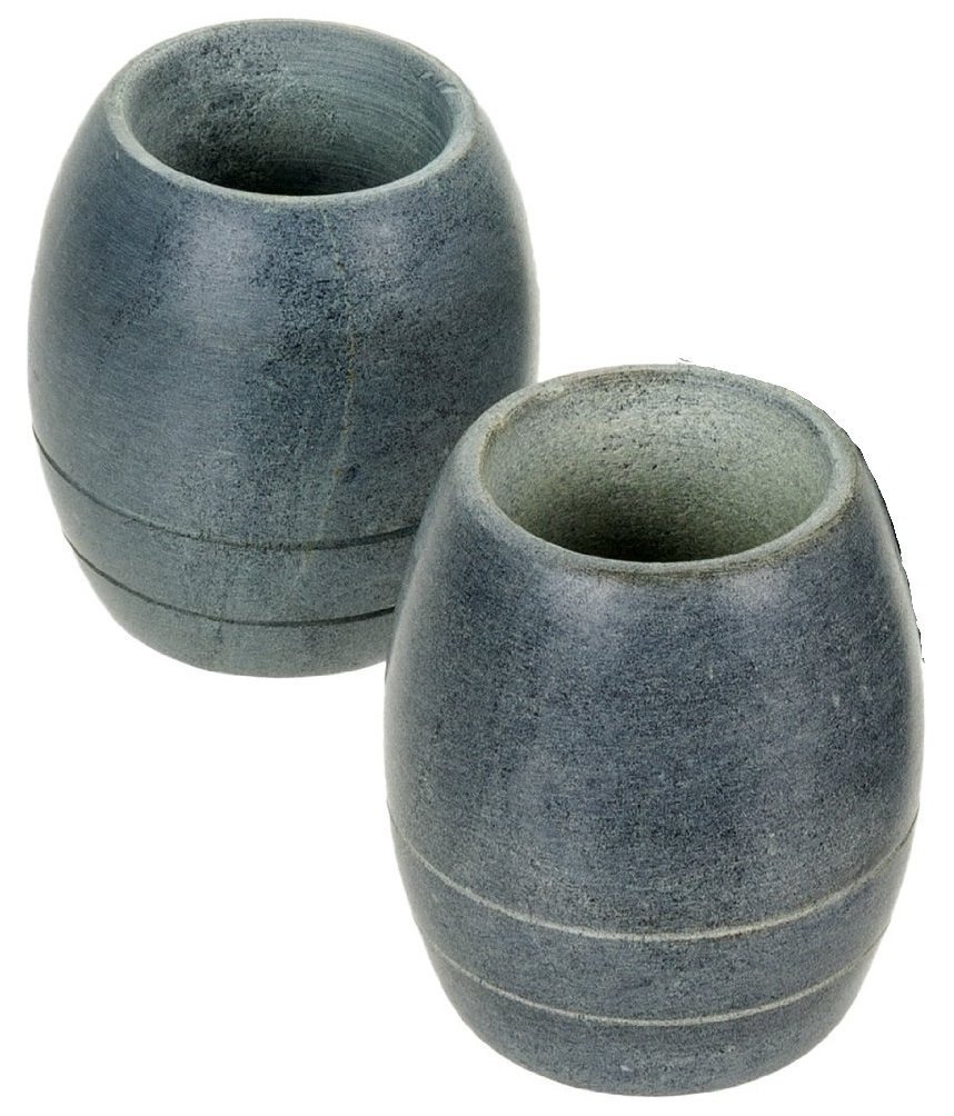 SPARQSoapstone Shot Glass-Tulip (Set of 2), 0.1 x 0.1 x 0.1 cm