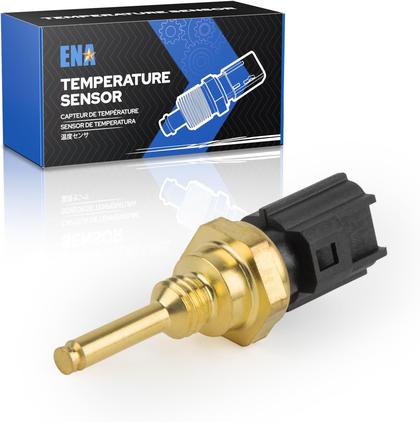 ENA Cylinder Head Temperature Sensor Compatible with Ford Lincoln Mercury F150 F250 Super Duty F650 Explorer Taurus X 3.0L 3.5L 4.0L 4.6L 5.4L 6.8L V6 V8 V10 2010 2011 2012 2013 2014 Replaces TS605