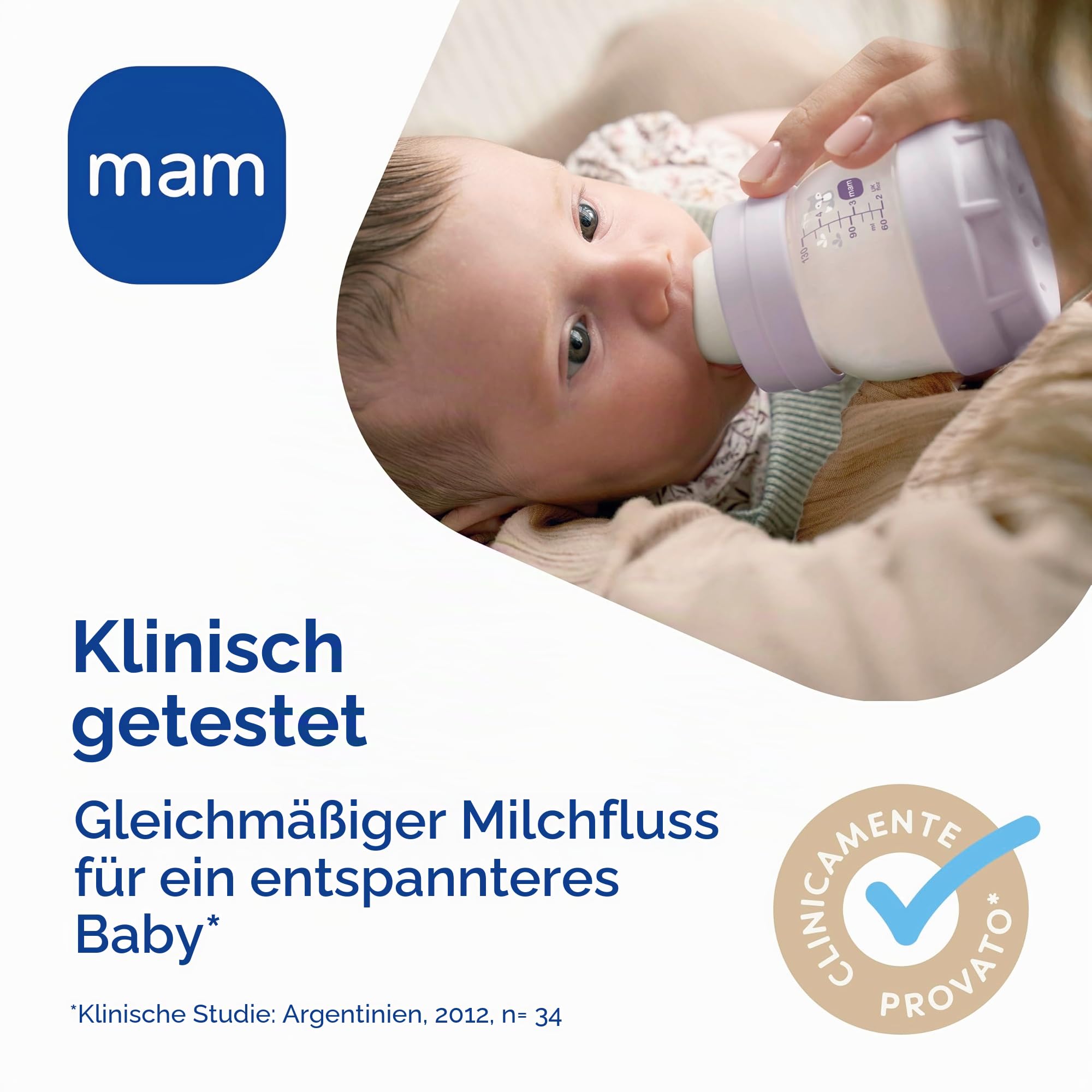 MAM Easy Start Babyflasche 320 ml (2er-Set), Set mit 2 Anti-Kolik-Flaschen zum Stillen, reduziert Luftblasen und das Risiko von Koliken, Babyzubehör ab 4 Monaten mit Sauger Größe 3, Rosa