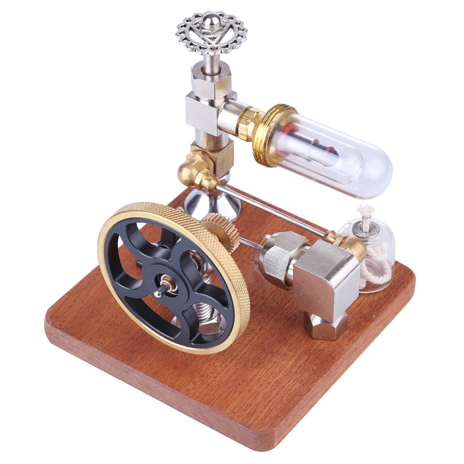 NCPSAKD Stirling Engine Kit, Stirling Engine Model with Speed Control, STEM Educational Hot Air Engine Demonstration Kit, Desktop Science Toy for Physics Class & Hobbyists