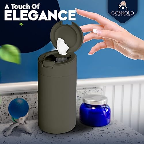 Miniatura 4 de Recipiente decorativo de almacenamiento de toallitas dispensador de toallitas recargable para cocina, baño, aula, oficina. Tapa antideslizante con