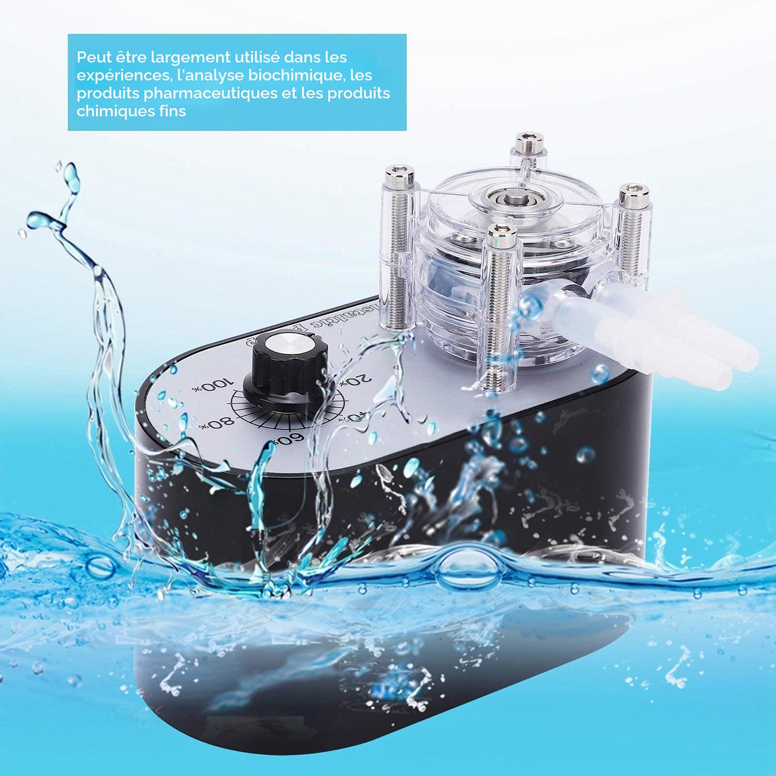 Pompe Péristaltique Pompe à Liquide Péristaltique Bricolage à Débit Élevé Tête Unique EU Plug 114-500 Ml/Min AC 100-240V