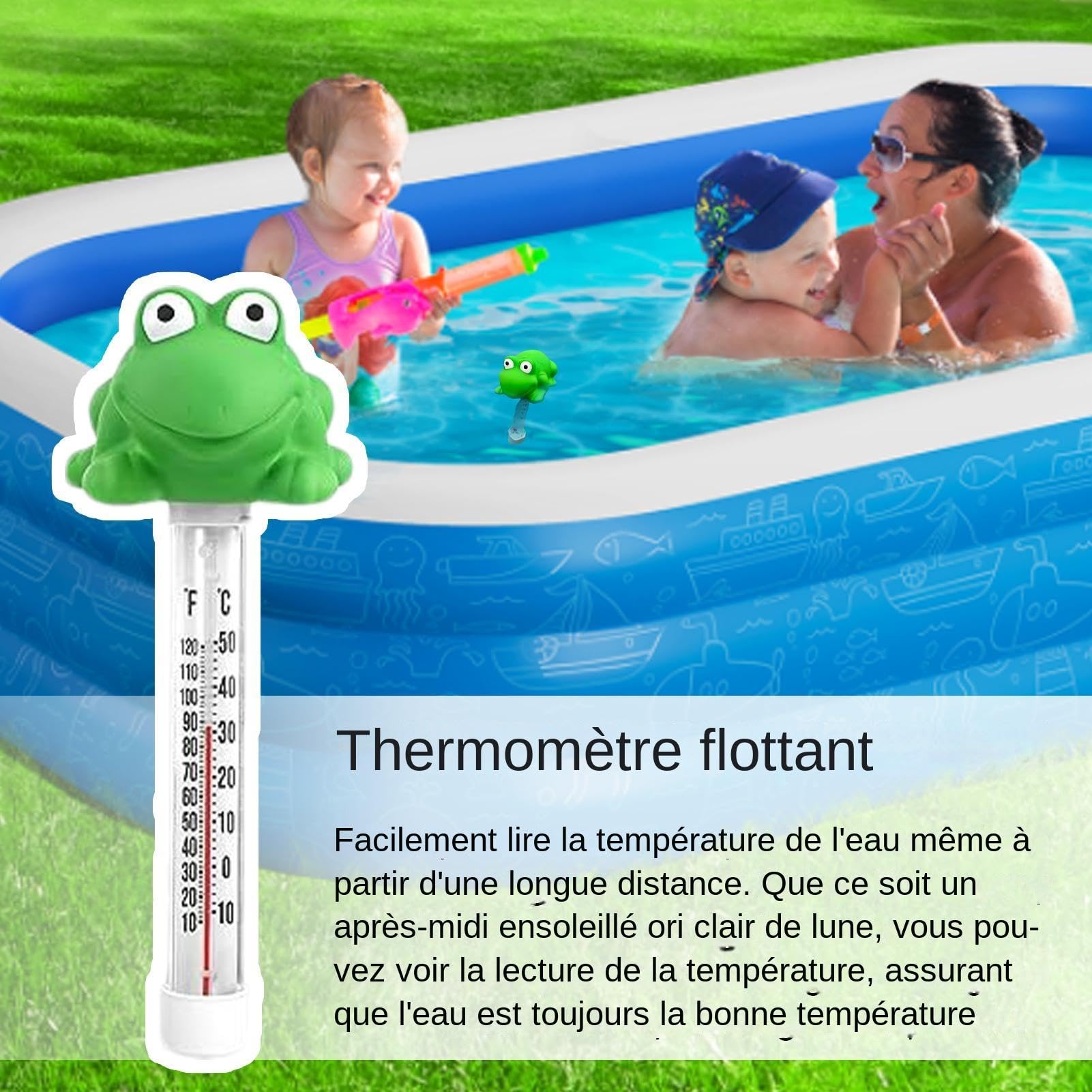 Thermomètre Flottant Pour Piscine En Forme De Requin – Jauge De Température De L'eau, Pour Piscine, Spa, Bassin, Aquarium