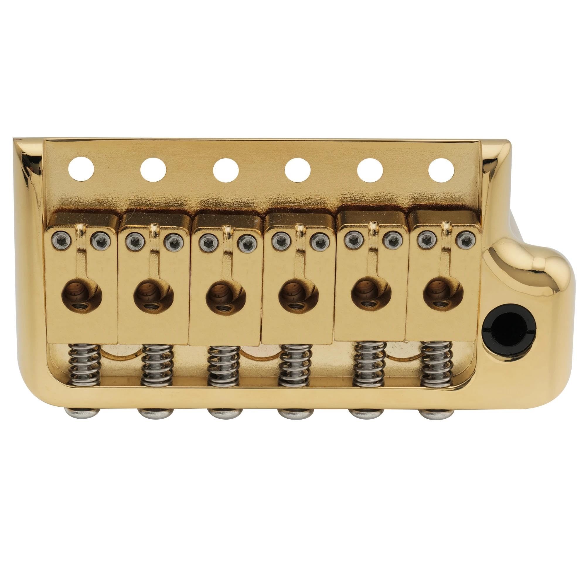 Mostek Gitarowy Mostek Tremolo Z 6 Śrubami W Całości Litego Mosiądzu O Średnicy 52,5 Mm Do Gitary Elektrycznej(Gold)