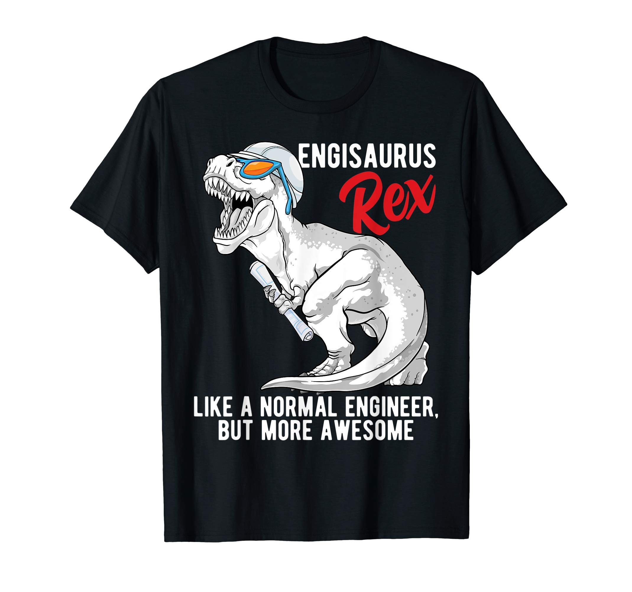 Engisaurus Rex Engineer Dinosaur T Rex Engineering Dino T-Shirt
