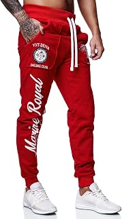 Marine Royal Men's Jogger Pants, Sports Fitness Running Casual Sweatpants