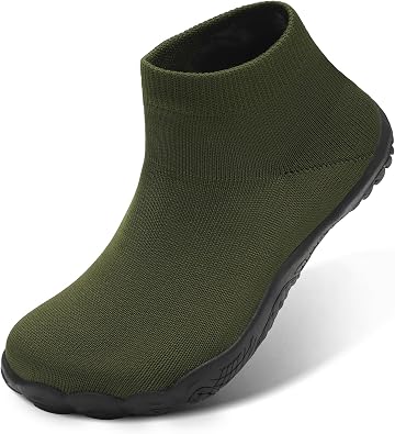 Barefoot Socks Shoes for Women Men | Wide Toe Box, Zero Drop Feel, Slip-On Sock Fit, Durable Rubber Sole, Removable Insole, for Gym, Beach, Travel, Outdoors