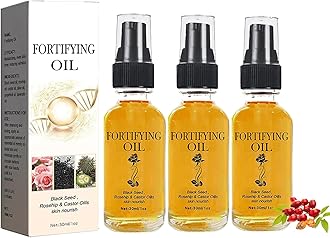 YG LianKai 3Pcs Rosehip Oil, Castor Oil Black Seed Oils Rosehip Face Serum, Facial Moisturizer Organic Natural Face Rosehips Seed Oils