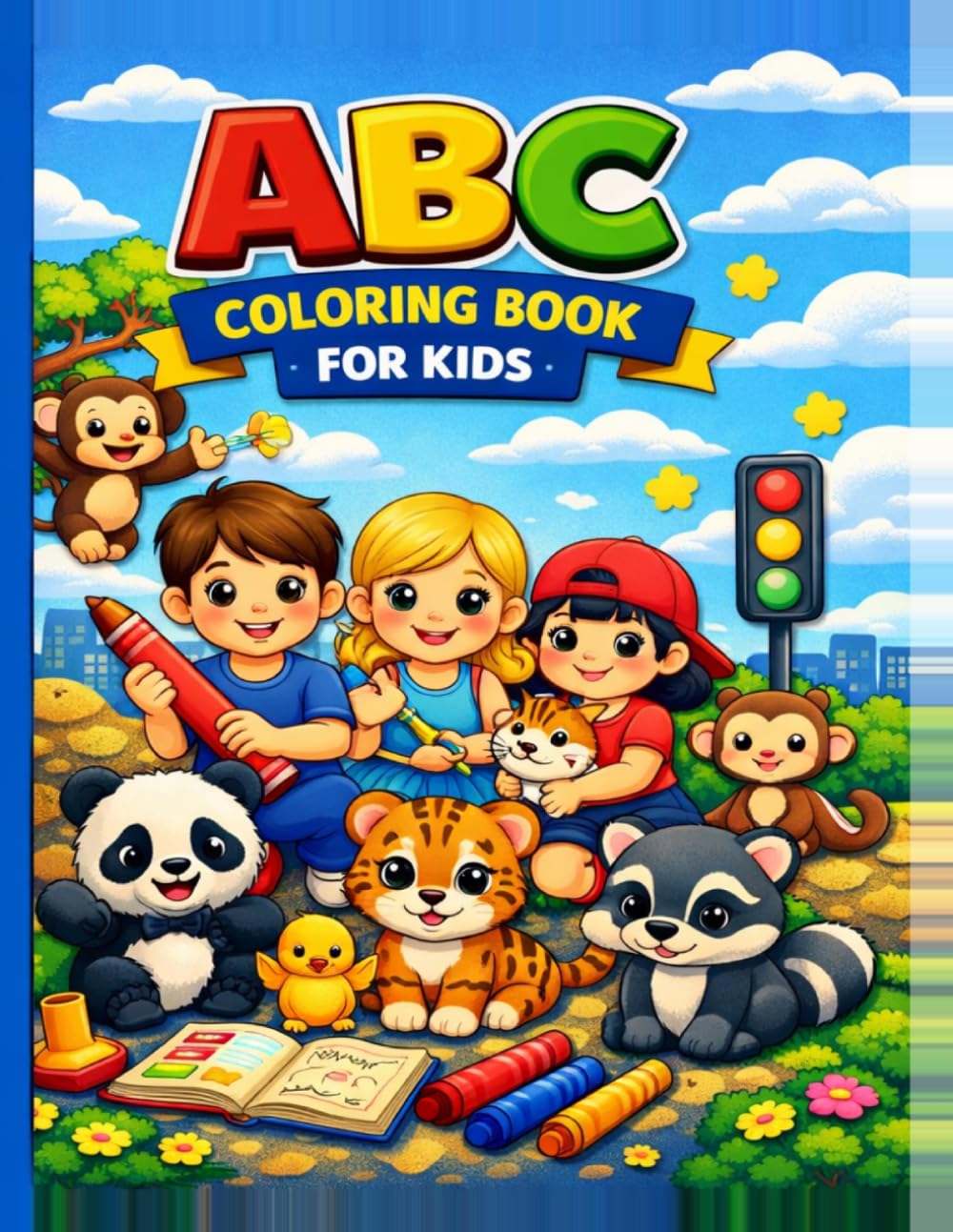 ABC Coloring Book for Kids: Fun kids coloring book to help them learn the ABCs while having fun coloring away! Ages 3-6: Fun Alphabet Coloring Pages to Learn Letters, A to Z