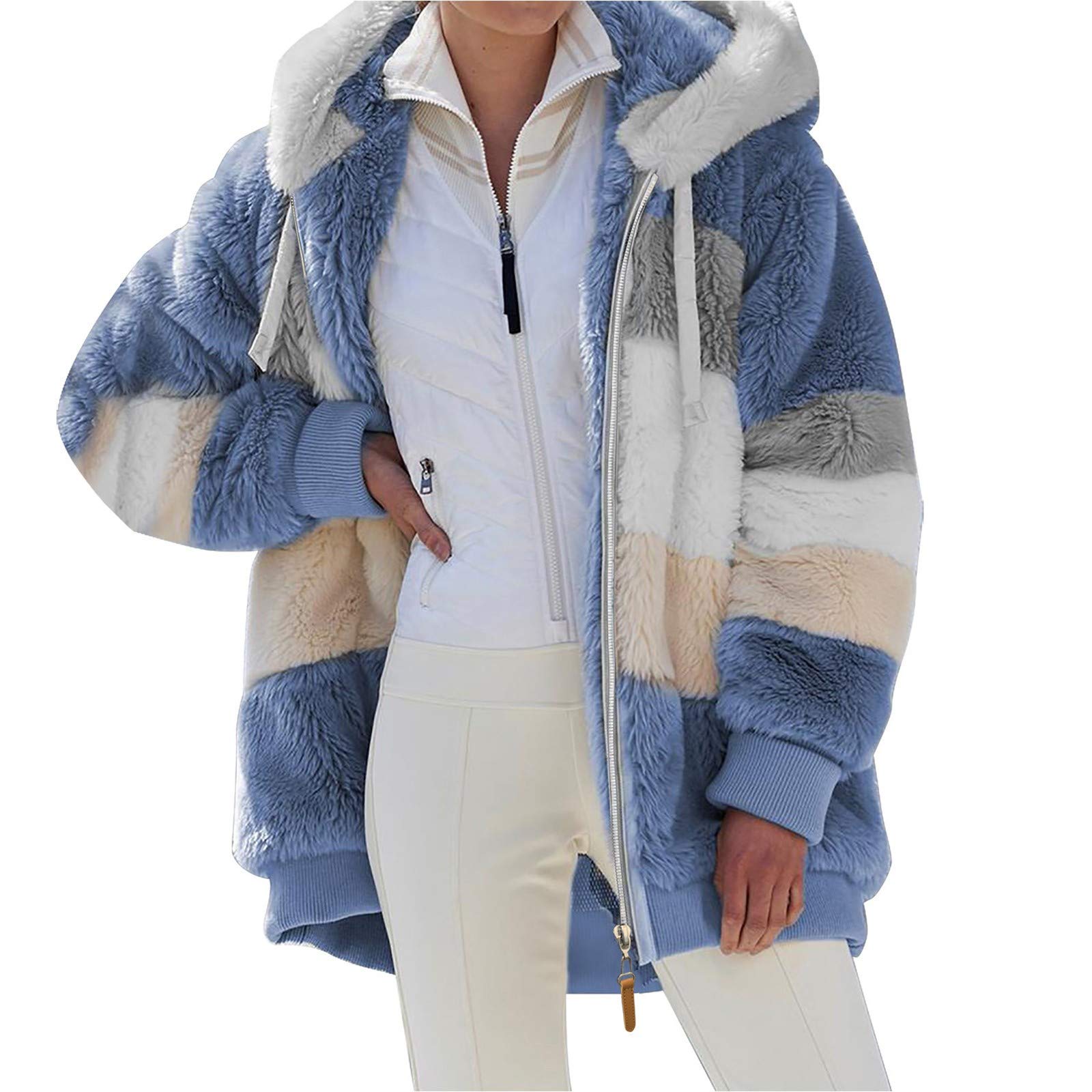 Manteau Hiver Femme Chaud Seashell Baggy L'automne Tissu De Laine Swallow Cerveau Femme Soldes