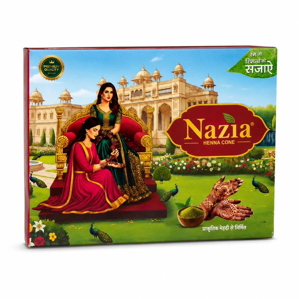 Nazia Fast Henna Mehandi Cone for Hands & Hair Herbal Rajasthani Henna Paste in Natural Dark Brown Color With Nilgiri Oil for Bridal Dulhan Wedding Occasion Instant Mehendi Cone - Pack of 12 (pack 2 , 24 Cone )-picture-28