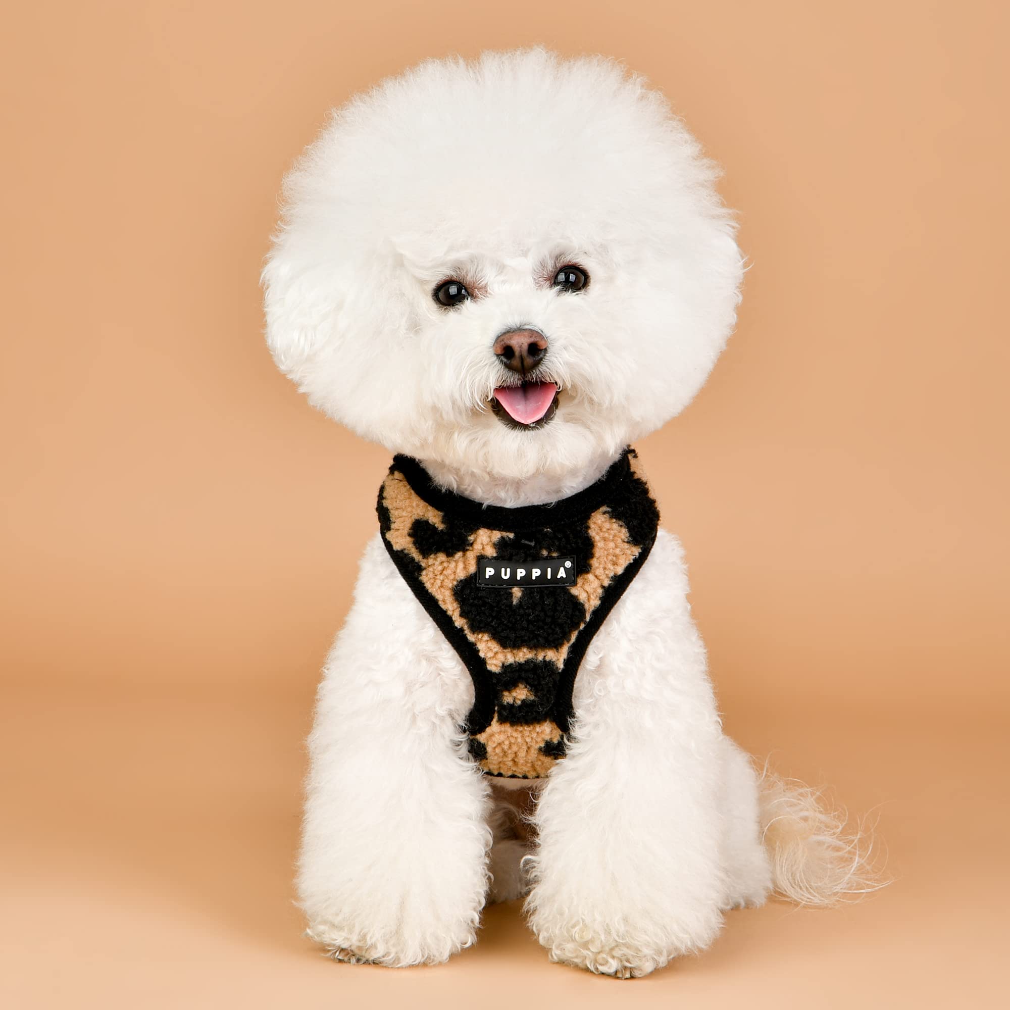 Puppia Hundegeschirr für kleine und mittelgroße Hunde - Serval Harness A - verstellbar und komfortabel, Beige, XL