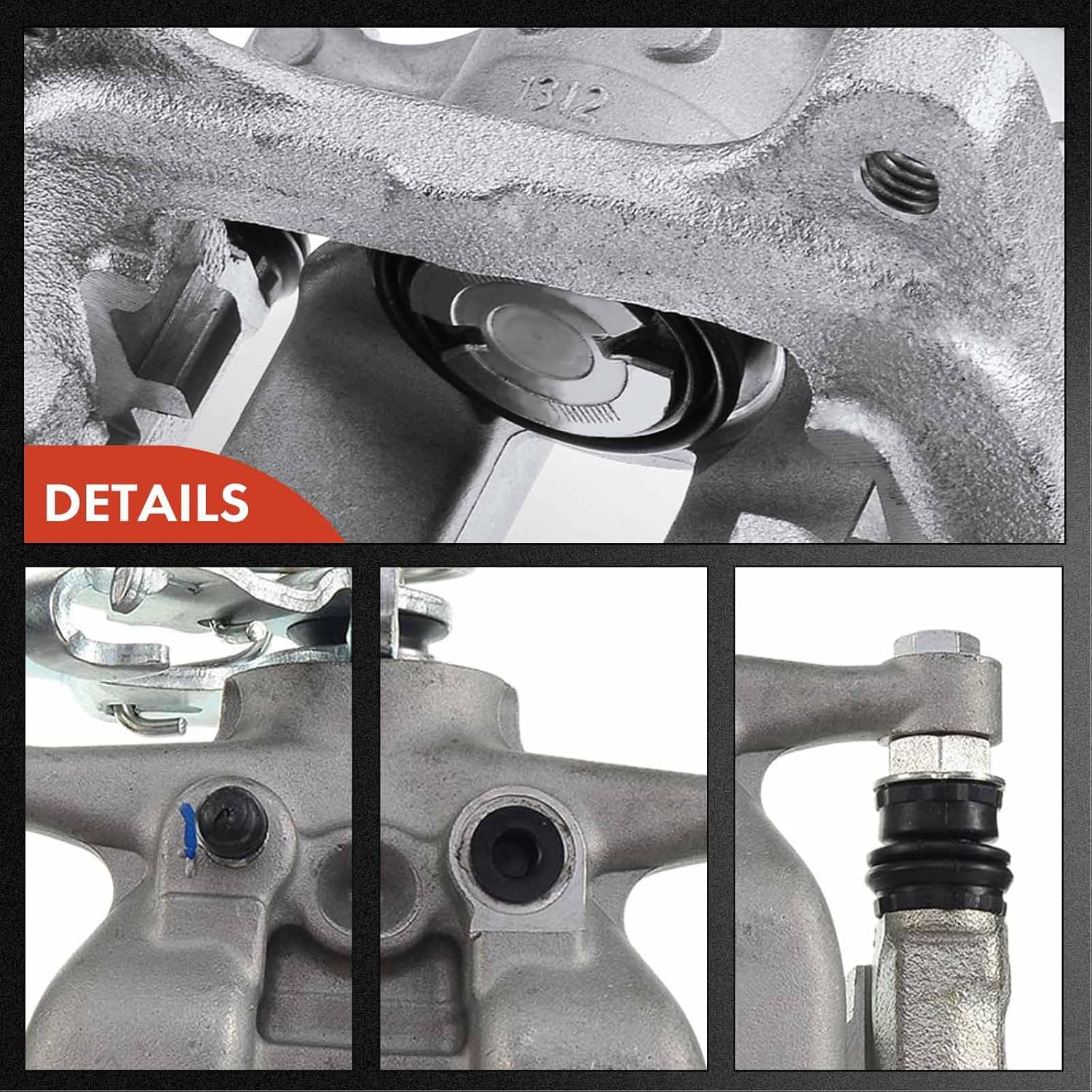 A-Premium Disc Brake Caliper Assembly with Bracket Compatible with Select Chevy Models - Cruze 2016 2017 2018 2019 - Rear Left Driver Side