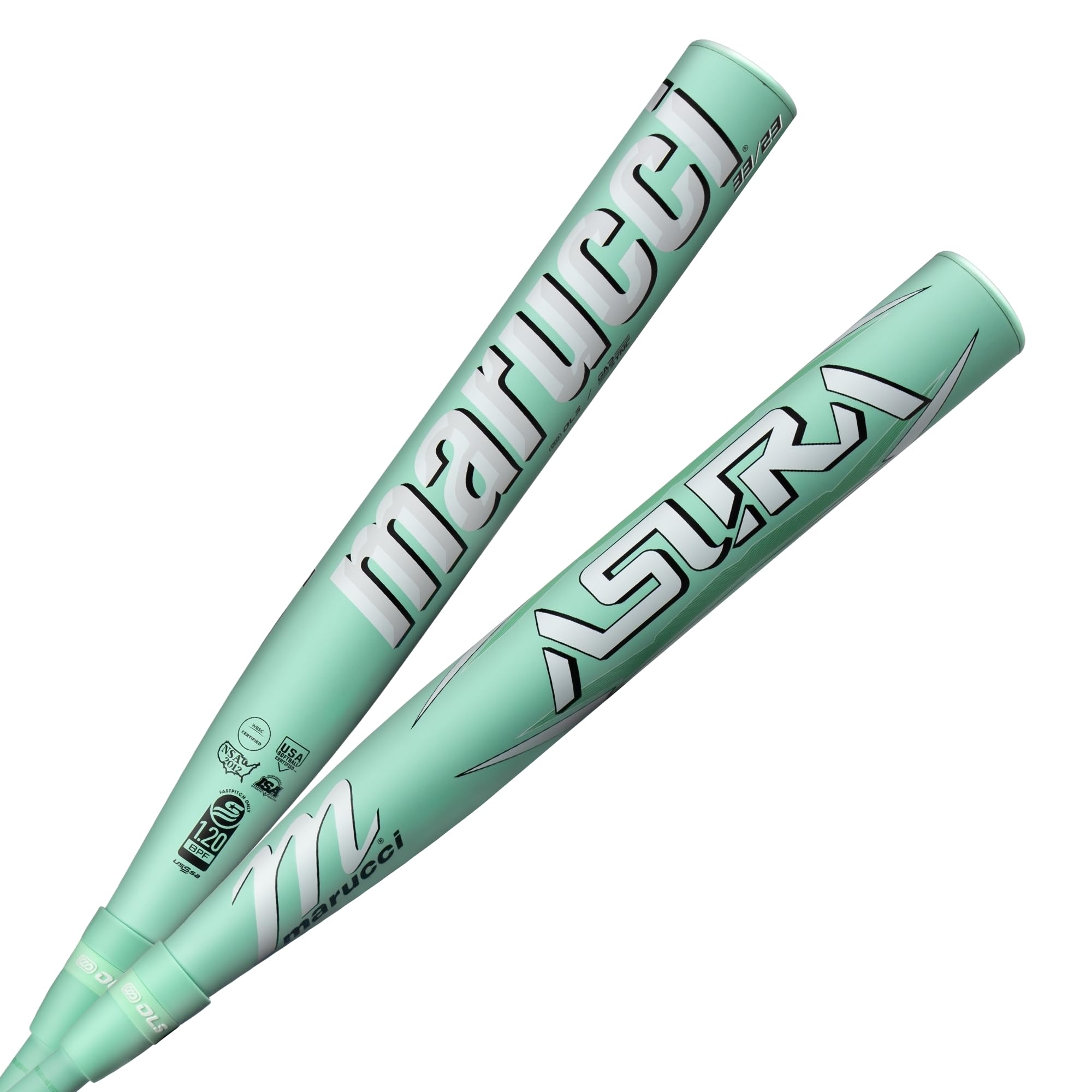 Marucci Asura Fastpitch Softballschläger für Kraft und Kontrolle mit Gap Sync Barrel & Steuergriff zur Minimierung von Vibrationen, Verbundwerkstoff, alle Felder und Assoziationen, Mint