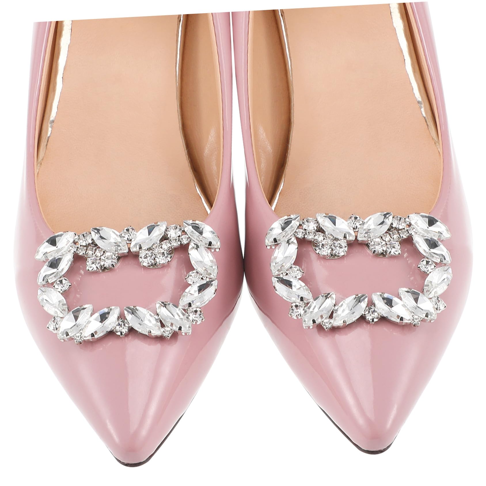 BESPORTBLE Fermaglio per Scarpe da Donna Fibbia in Metallo e a Fiore Accessorio Decorativo per Sandali Stivali e Décolleté per Uso Quotidiano e Cerimonie 2 Pezzi 236X157X039