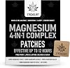 Magnesium 4-in-1 Complex Transdermal Patches – 60 Patches for Muscle, Bone, and Relaxation Support | High Absorption, Like Capsules and Powder, Easy to Use, Long-Lasting, Complete Magnesium Supplement