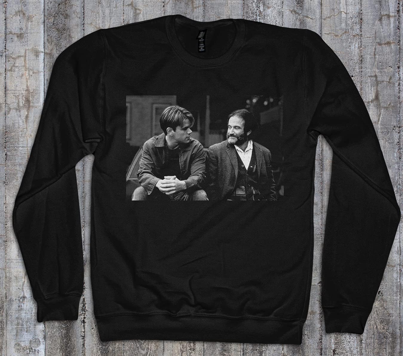 Good Will Hunting Shirt Robin Williams Tshirt 90s Retro Movie Sweatshirt Cult Classic Gift for Fathers Day Black