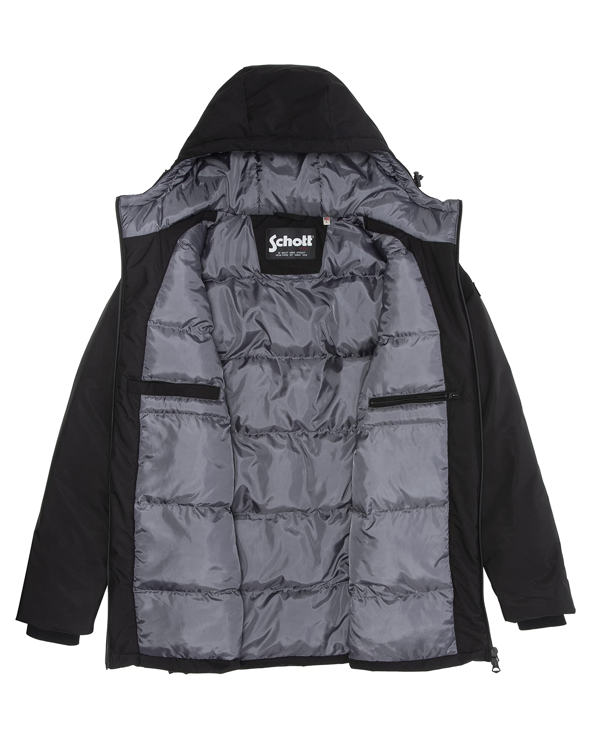 Schott NYC Fargo2 DOPPIA ZIPPEE SALDATA SCHOTT Unisex - Adulto (Pacco da 1)