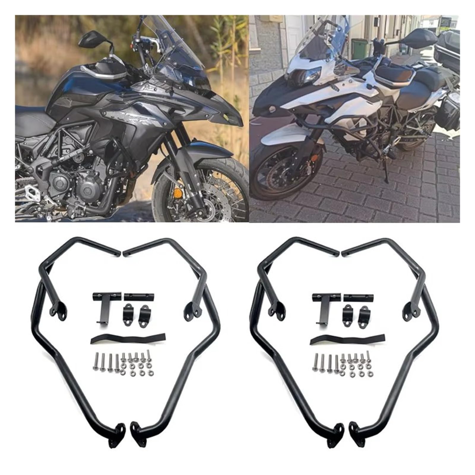 Paramotore Tubolare Adatto Per Benelli Per TRK502 Per TRK502X Per BJ500GS-A 2017 2018 2019 2020 Accessori Moto Paraurti Protezione Motore Barra Protezione Autostradale Motorcycle motore Paraurti